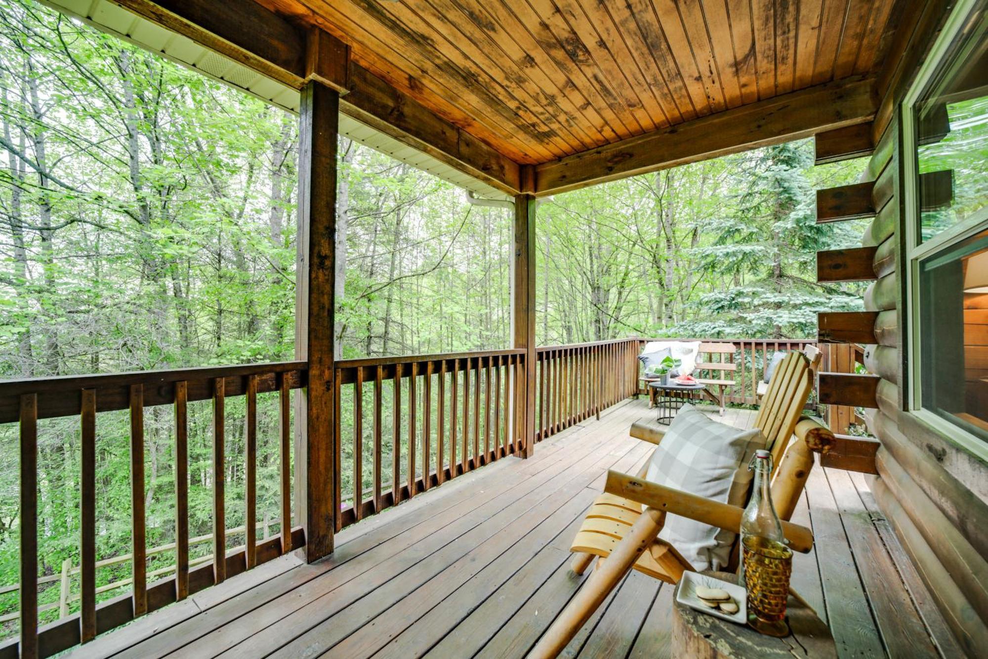 Peaceful Smoky Mountain Cabin With Deck And Fire Pit! Vila Waynesville Exterior foto