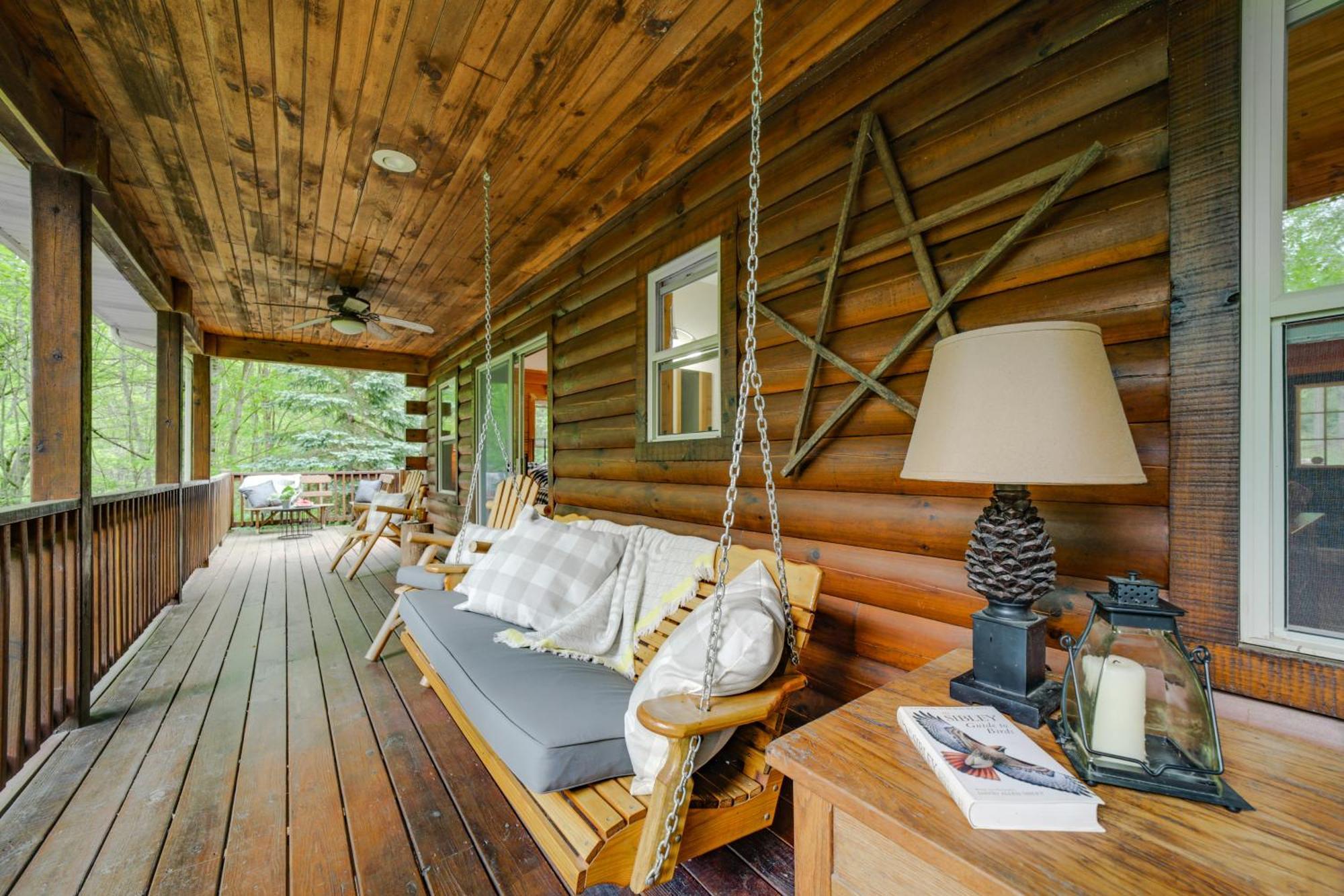 Peaceful Smoky Mountain Cabin With Deck And Fire Pit! Vila Waynesville Exterior foto